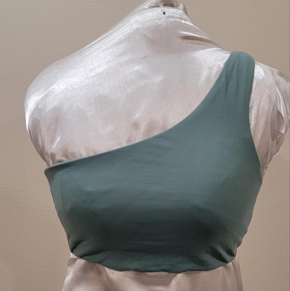 RYDERWEAR SINGLE STRAP TEAL SPORTS BRA (sz Small)